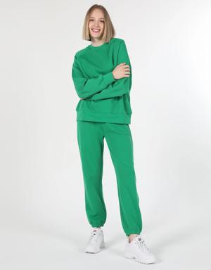 Yeşil Kadın Sweatshirt