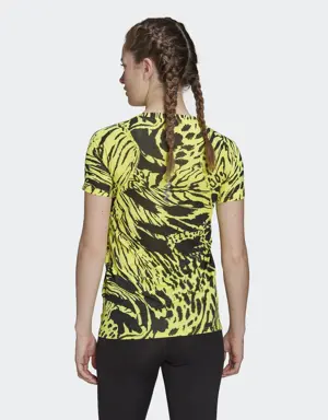 Adidas Fast Allover Print Running T-Shirt. 3 Adidas Fast Allover Print Running T-Shirt. 3