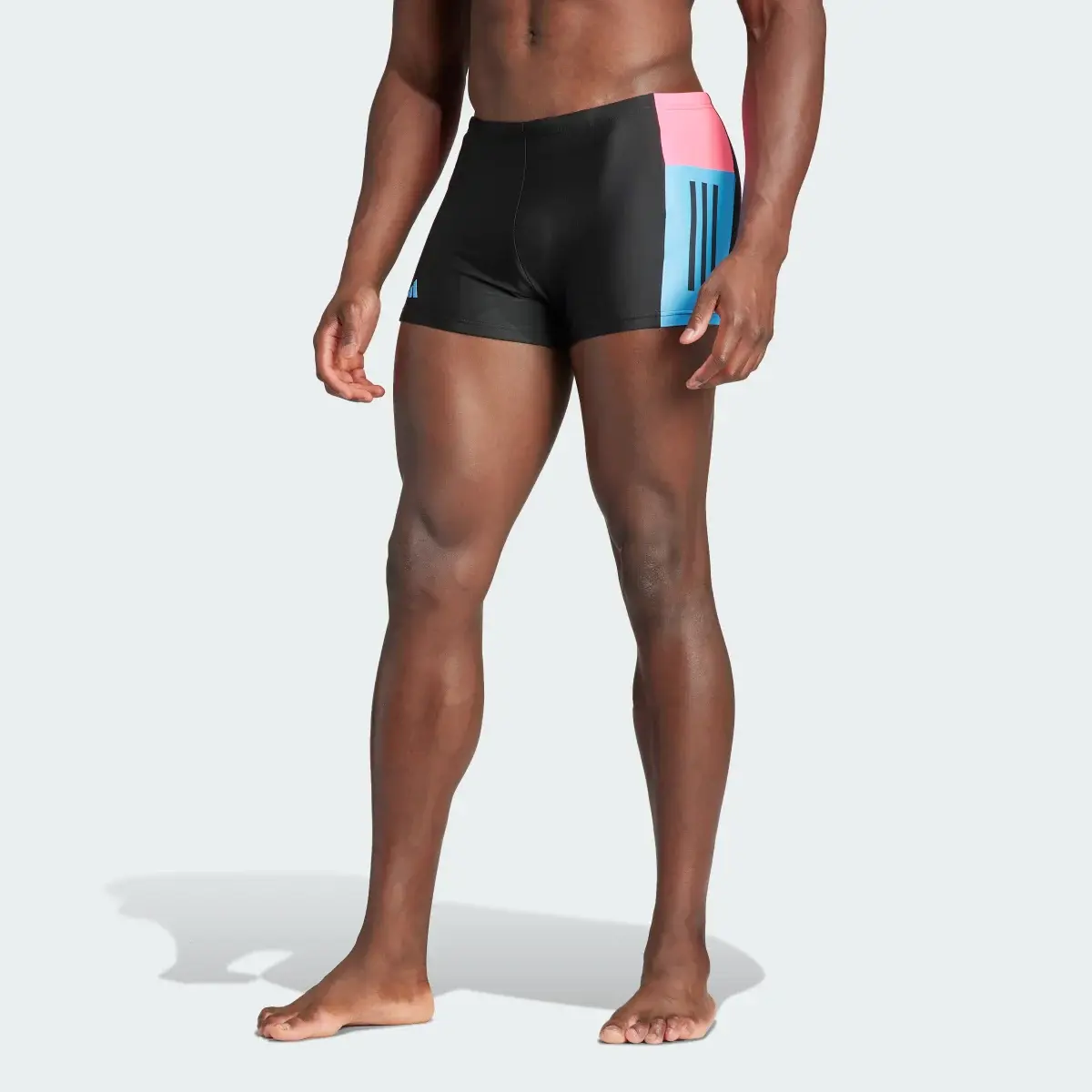 Adidas Boxer da nuoto Colorblock 3-Stripes. 1