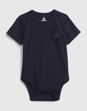 Gap Baby 100% Organic Cotton Mix and Match Bodysuit blue