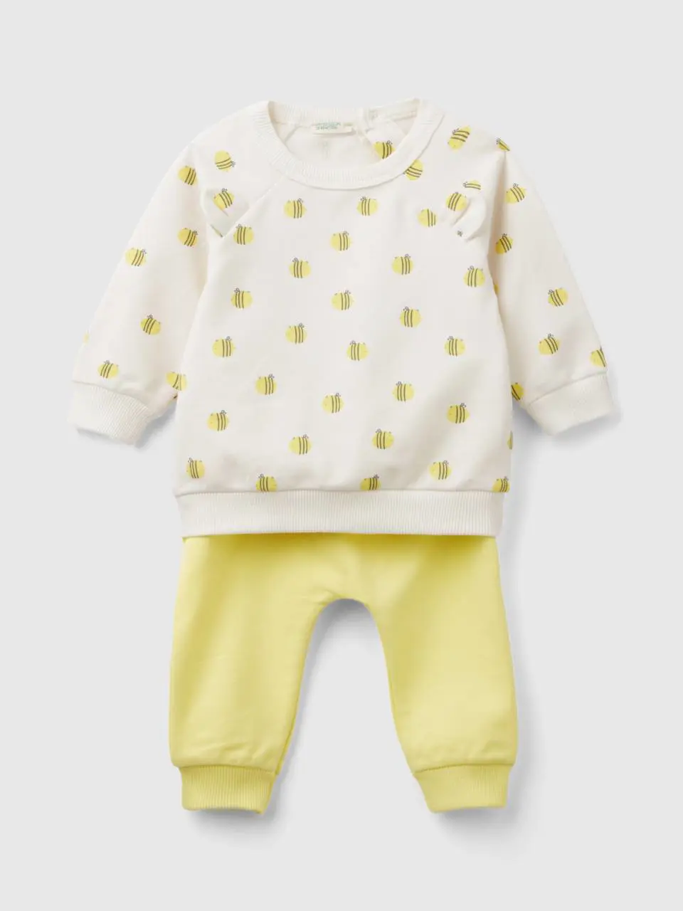 Benetton sweat set in organic stretch cotton. 1