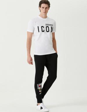 Icon Beyaz Logolu Basic T-shirt