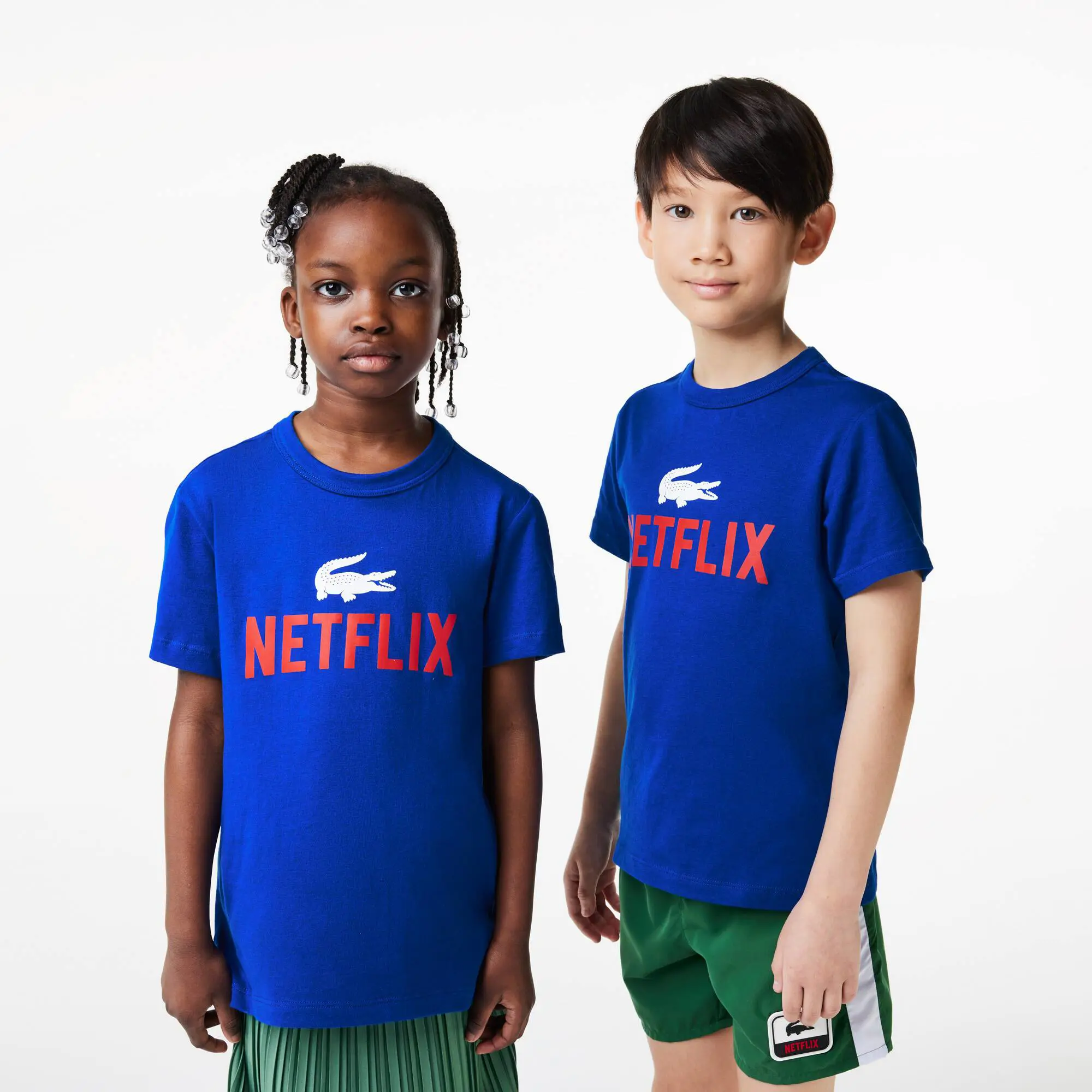 Lacoste Kids’ Lacoste x Netflix Organic Cotton Print T-shirt. 1