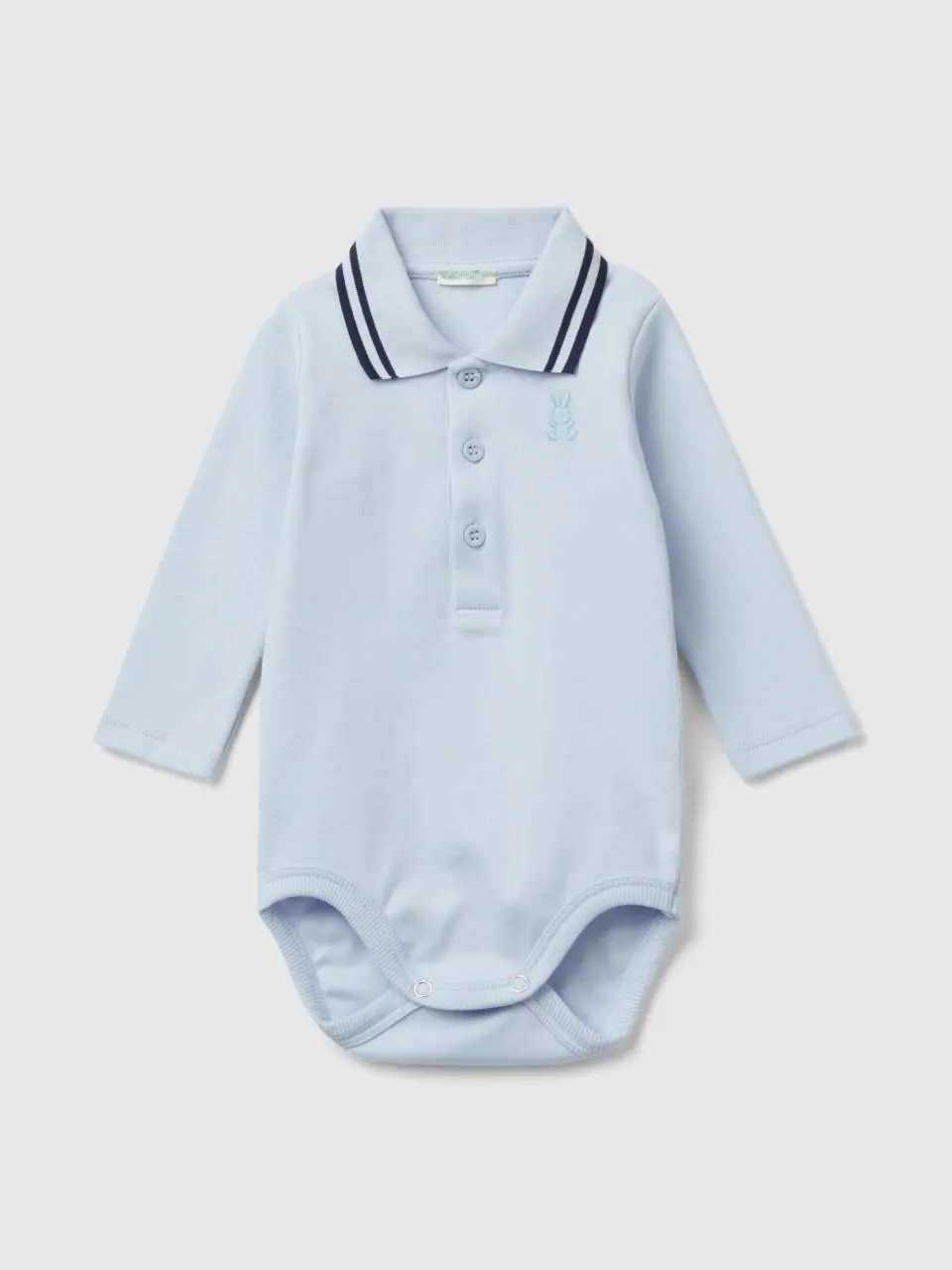 Benetton bodysuit polo in organic cotton. 1