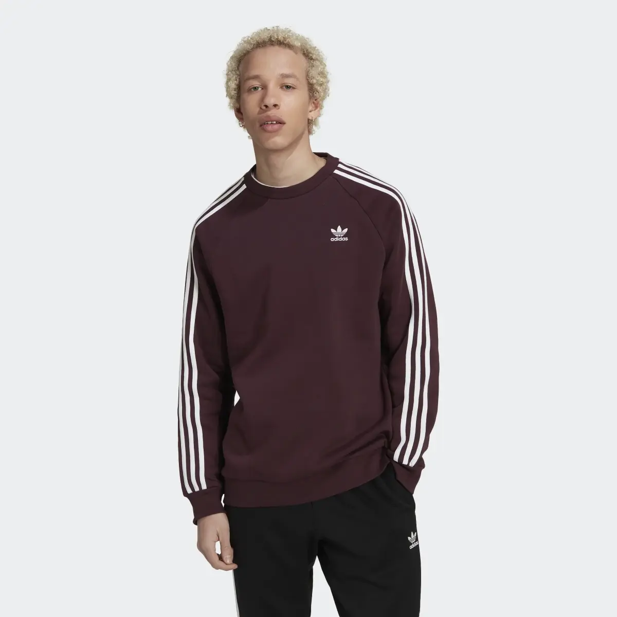 Adidas Adicolor Classics 3-Stripes Crew Sweatshirt. 2