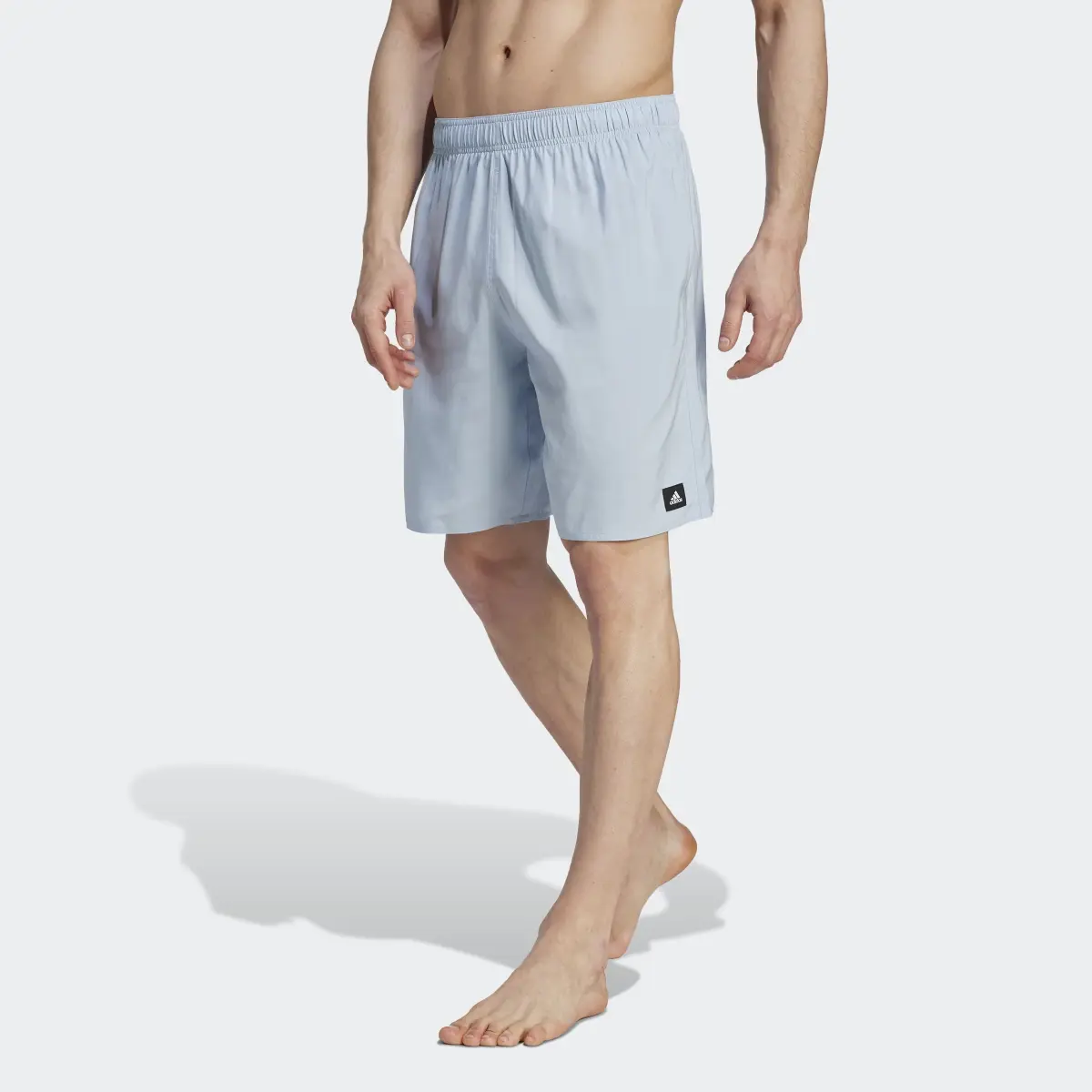 Adidas Short de bain uni de longueur classique CLX. 1