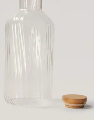 Butelka ze szkła borokrzemowego z teksturą
