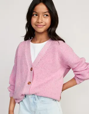 Cocoon Cardigan for Girls pink