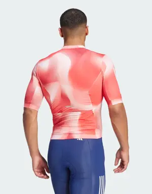 Adidas Tempo 3-Stripes Nature Art Cycling Jersey. 3