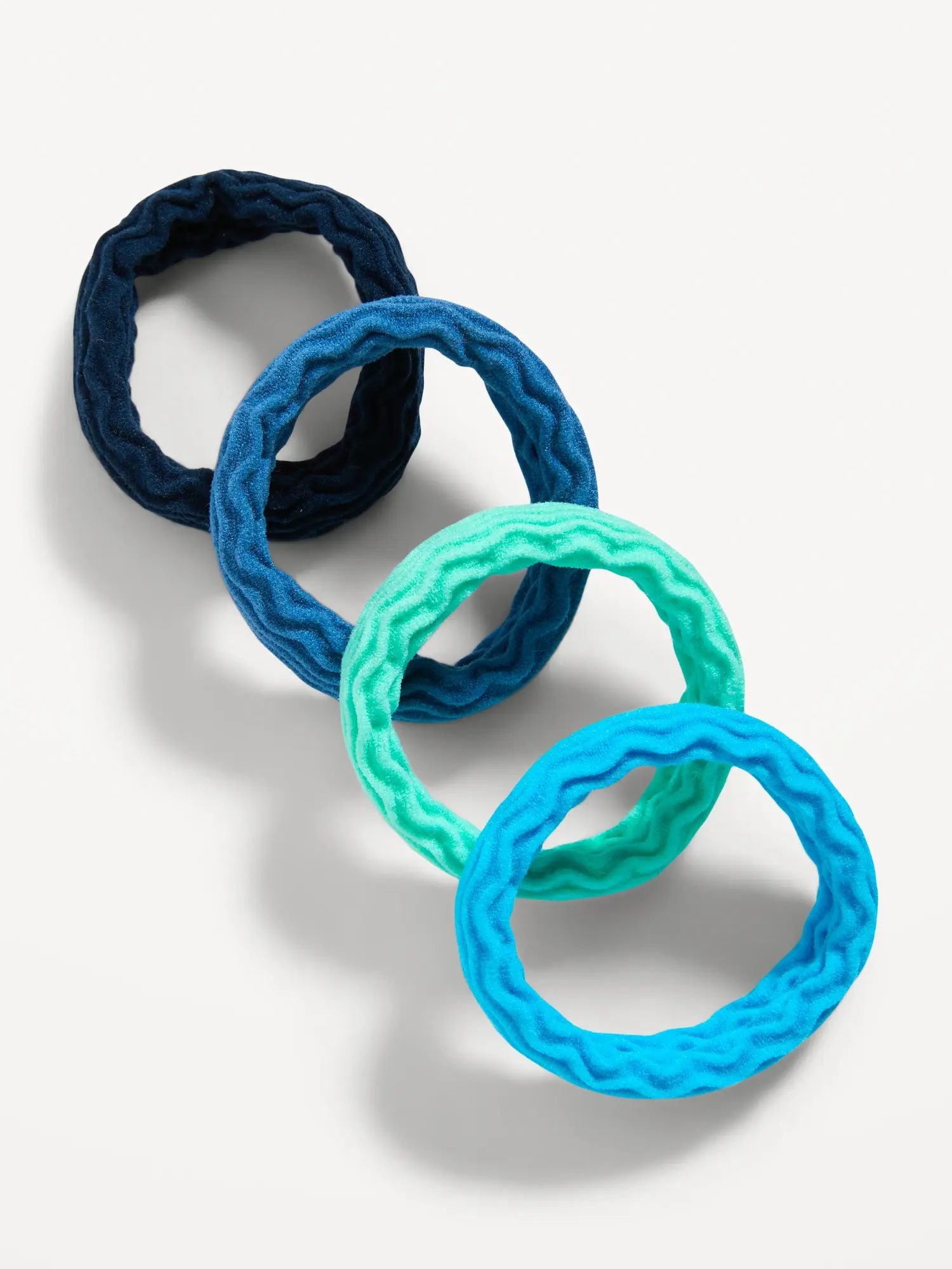 Old Navy Thick Tangle-Free Hair Ties 4-Pack for Adults purple. 1