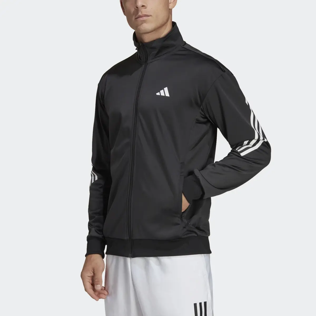 Adidas 3-Stripes Knit Tennis Jacket. 1