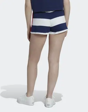 Mid Waist Striped Shorts