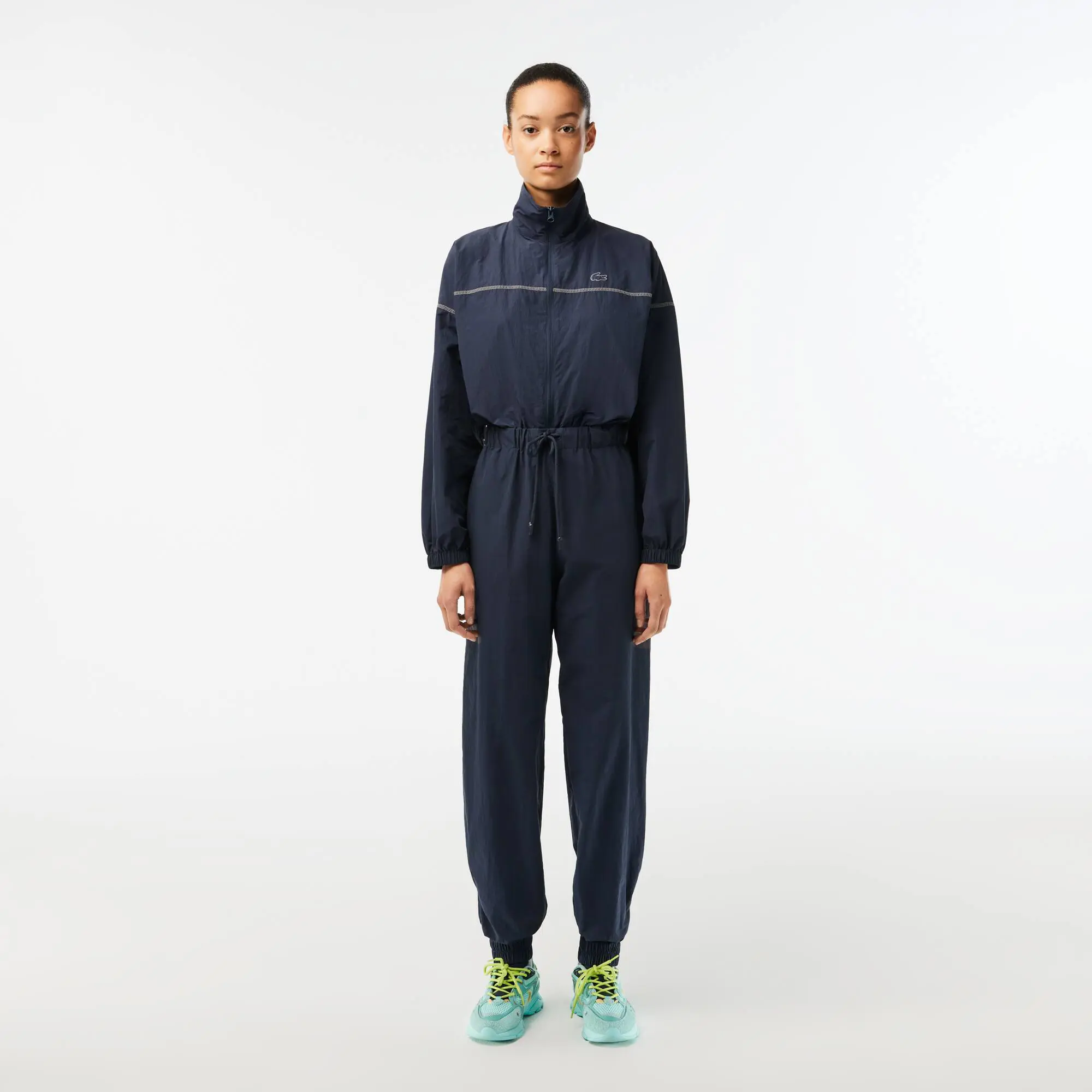 Lacoste Women’s Zipped Nylon Jumpsuit. 1