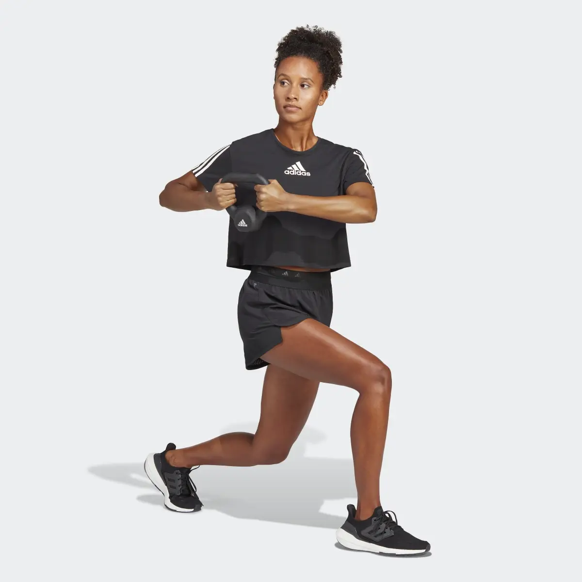 Adidas Training Hyperglam Pacer Shorts. 3