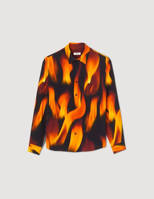 Sandro Flame pattern shirt. 3