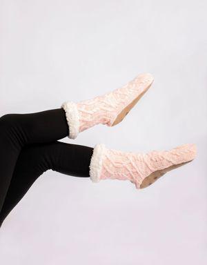 Coral - Cozy Slipper Socks