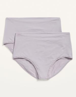 Old Navy Maternity Supima® Cotton-Blend Over-the-Bump Underwear Briefs purple