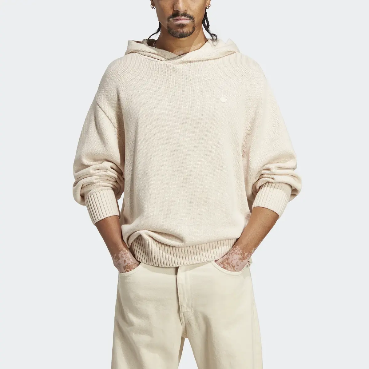 Adidas Premium Essentials Knit Hoodie. 1