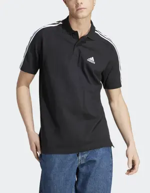 Essentials Piqué Embroidered Small Logo 3-Stripes Polo Shirt