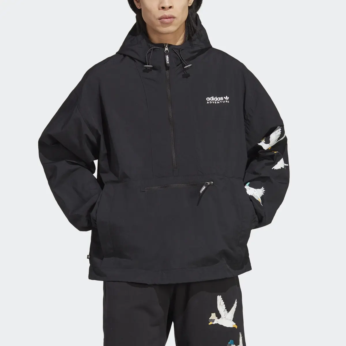 Adidas Adventure Graphic Windbreaker. 1