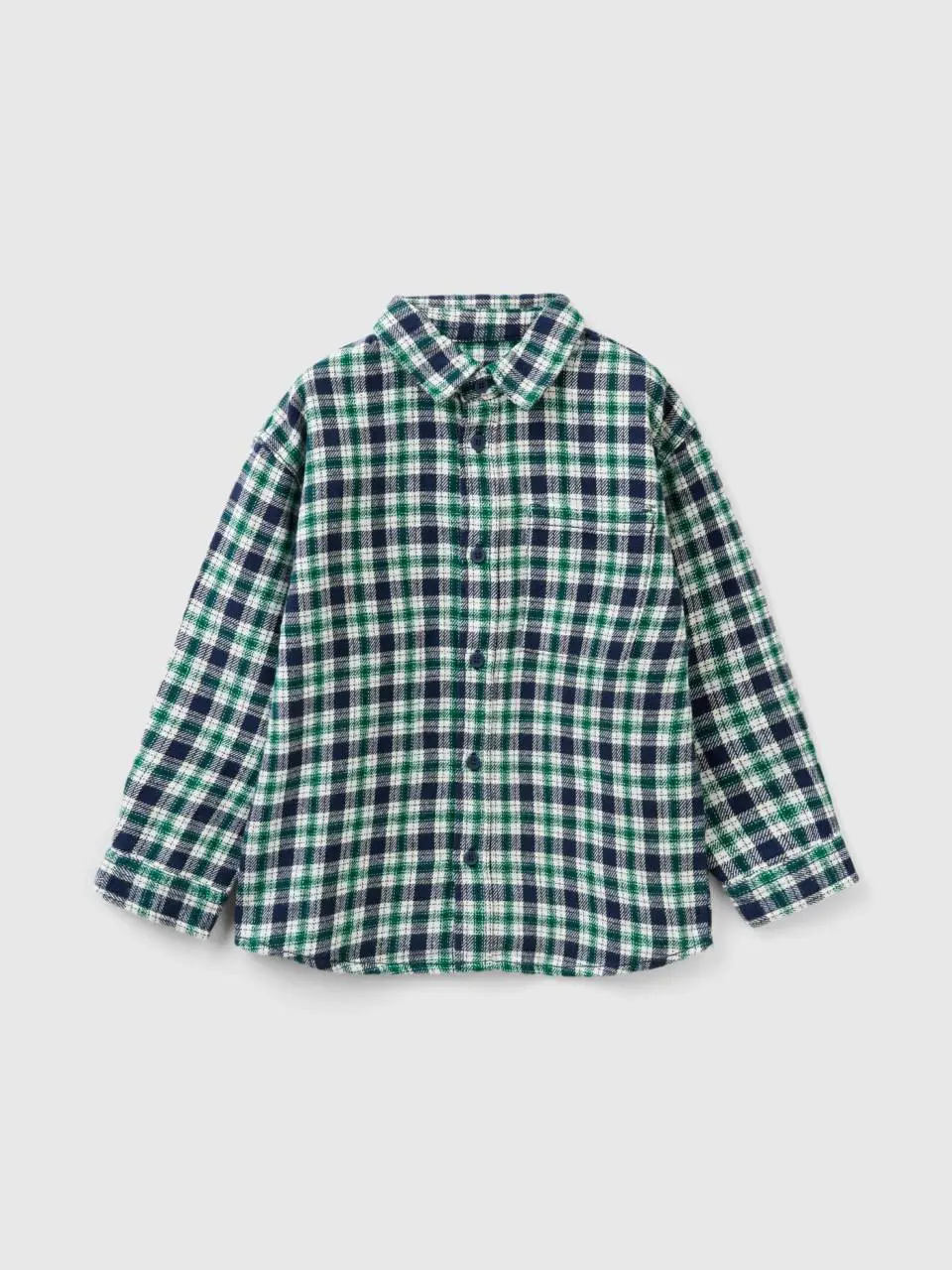 Benetton check flannel shirt. 1