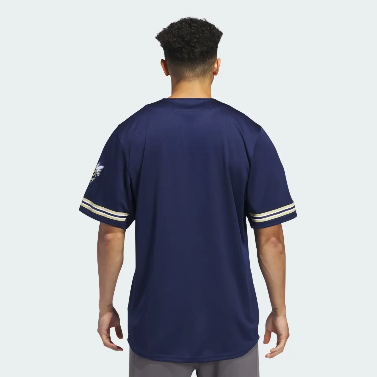 Adidas Georgia Tech Reverse Retro Replica Baseball Jersey. 3