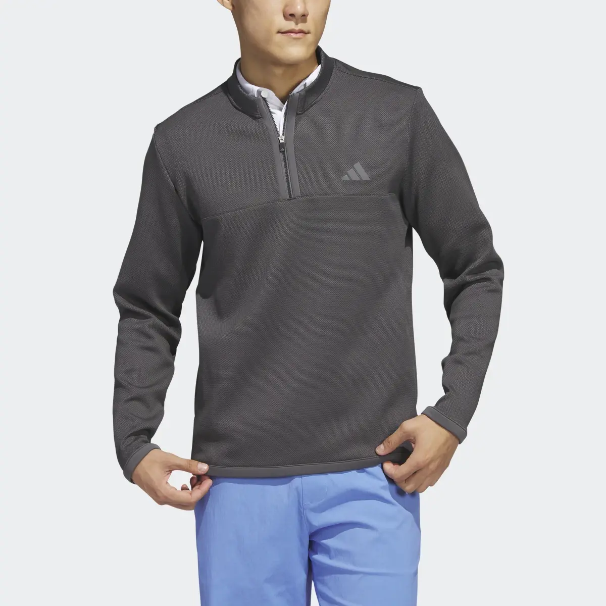 Adidas Microdot 1/4-Zip Golf Pullover. 1