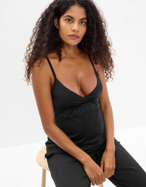 Gap Maternity Satin PJ Cami black