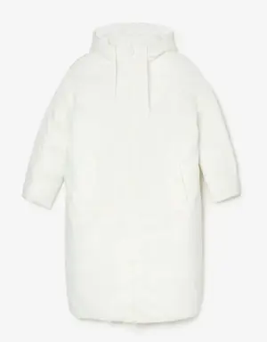 Women's Lacoste Water-Repellent Reversible Long Taffeta Jacket