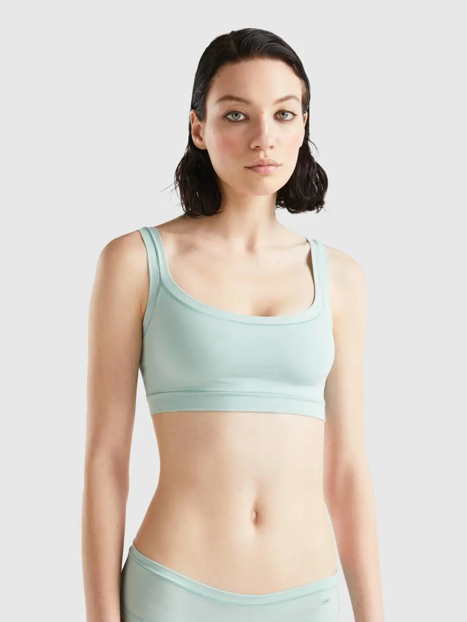 Benetton super stretch organic cotton bra. 1