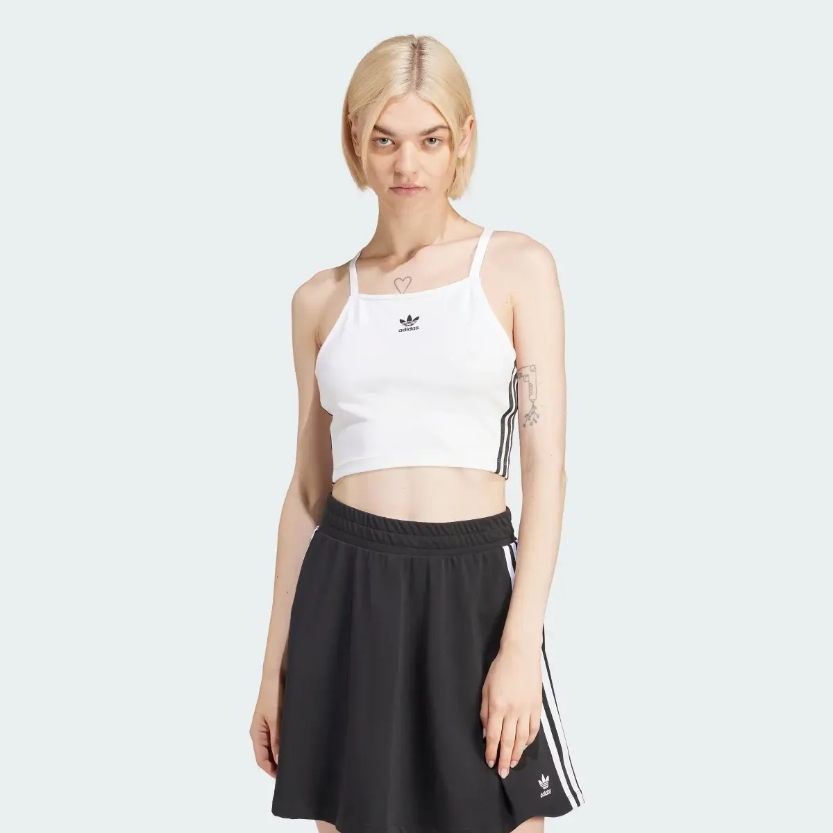 Adidas Adicolor 3-Stripes Crop Top. 1