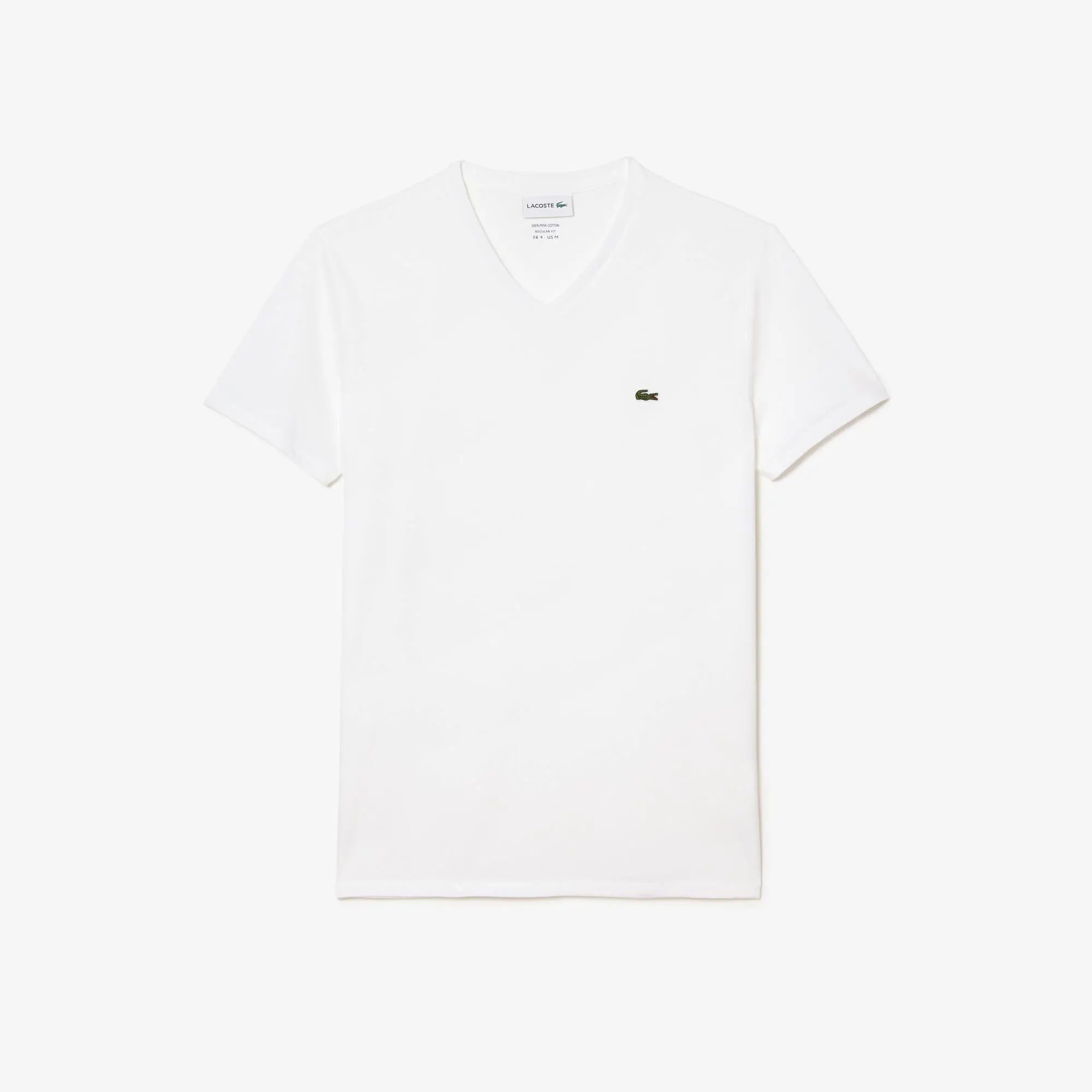 Lacoste Men's V-neck Pima Cotton Jersey T-shirt. 2