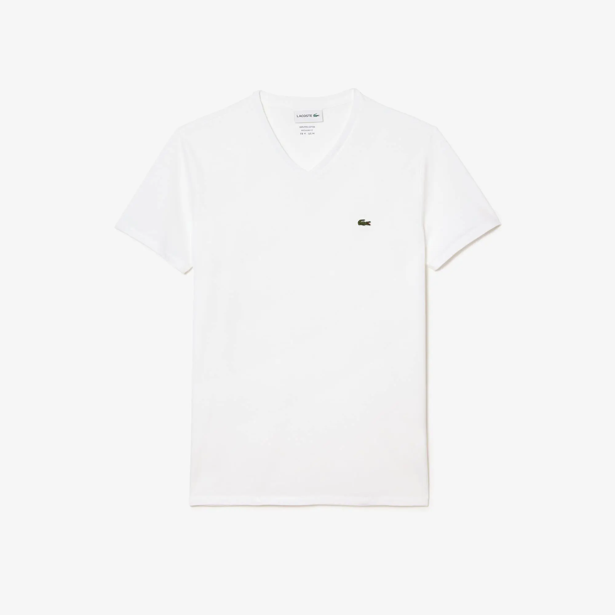 Lacoste T-shirt col V en jersey de coton pima uni. 2