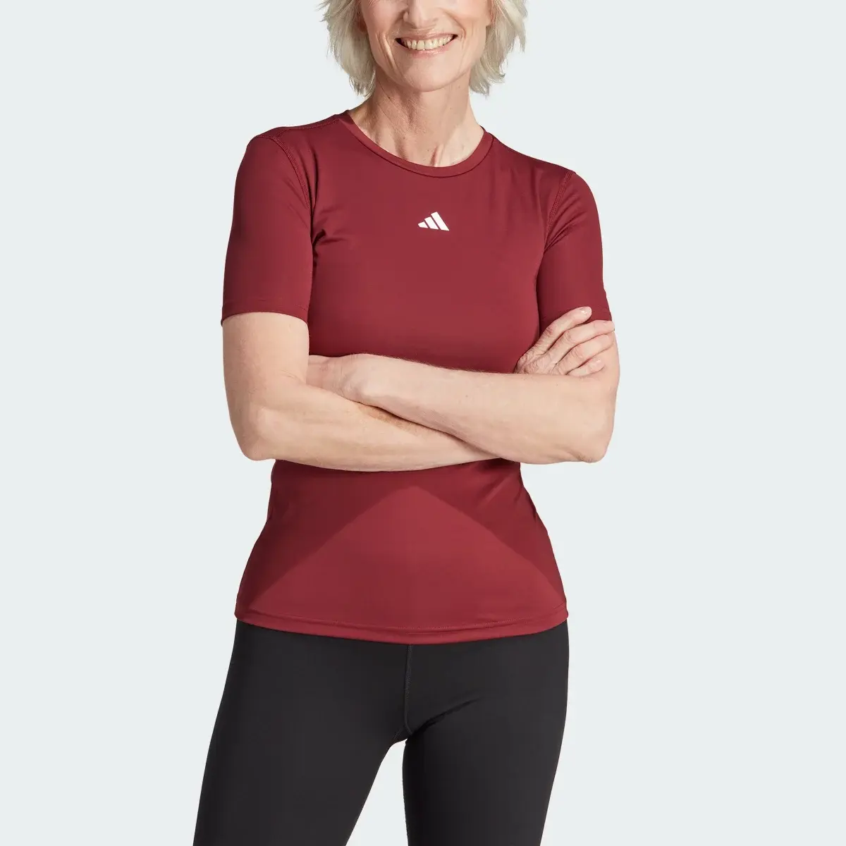 Adidas Techfit Training Tee. 1