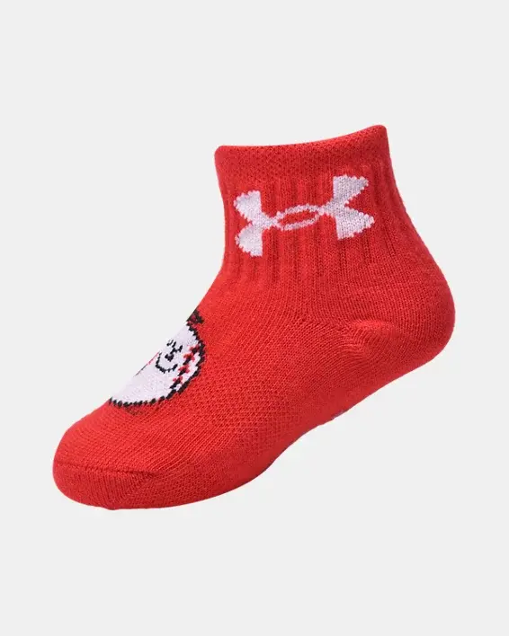 Under Armour Boys' Infant-Toddler UA Sport Bros 6-Pack Socks. 3