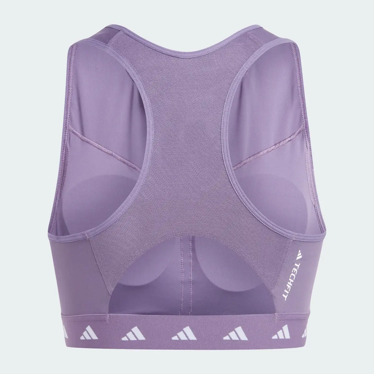 Adidas Powerimpact Training Medium-Support Techfit High-Neck Zip Bra. 2