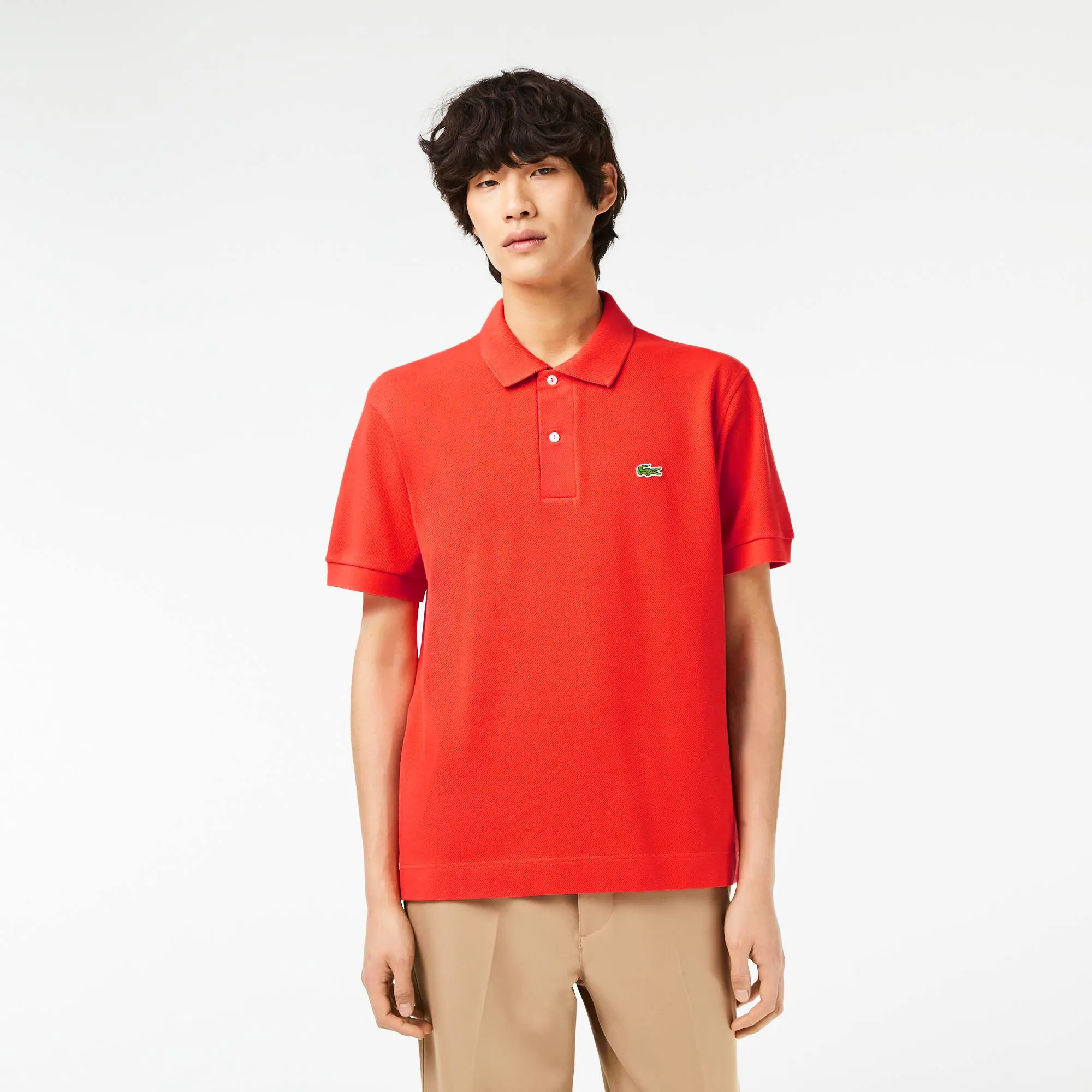 Lacoste Polo Original L.12.12 de piqué de algodão pesado. 1