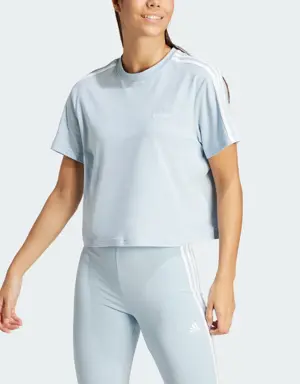 Adidas Essentials 3-Streifen Single Jersey Crop-Top