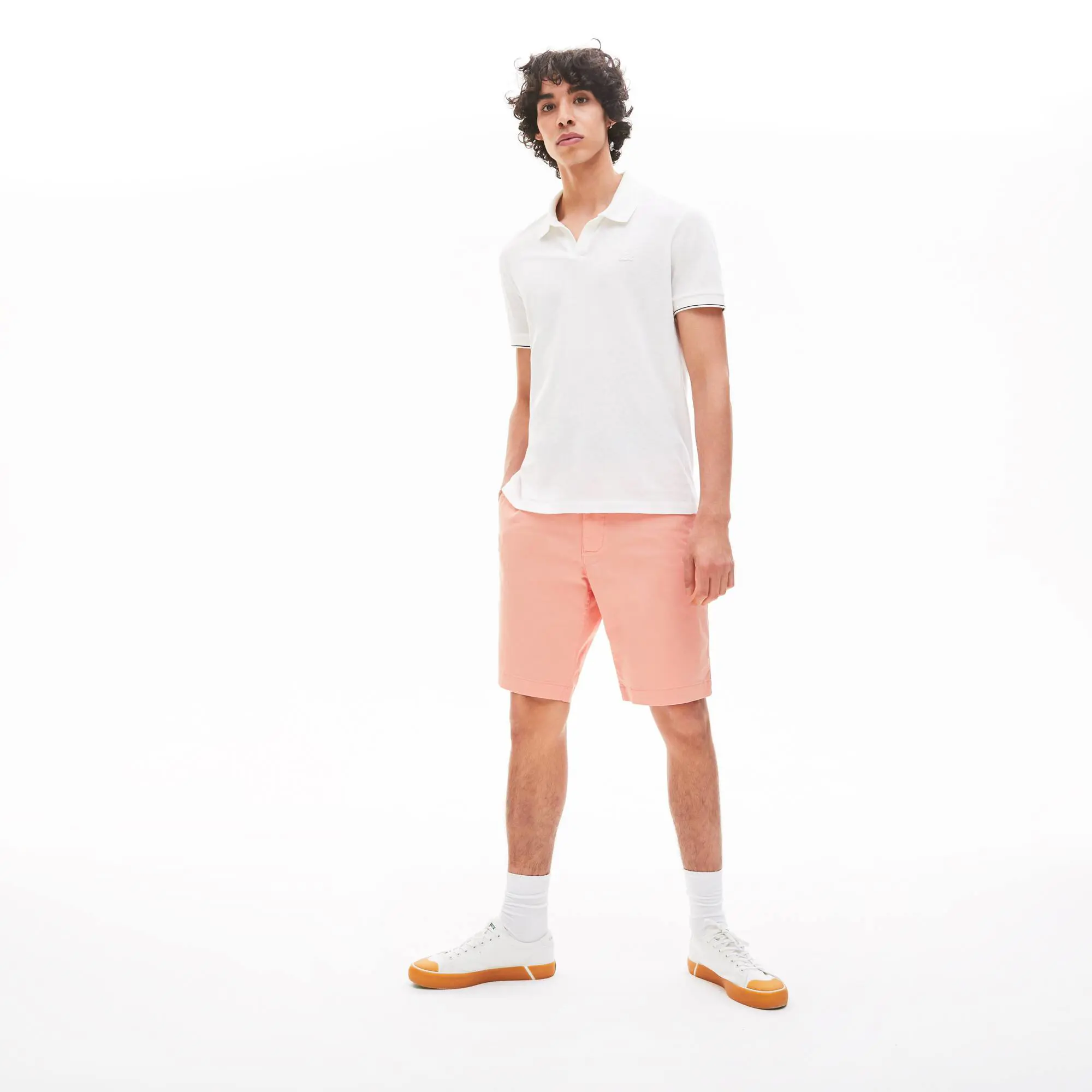 Lacoste Men's Slim Fit Stretch Gabardine Shorts. 1