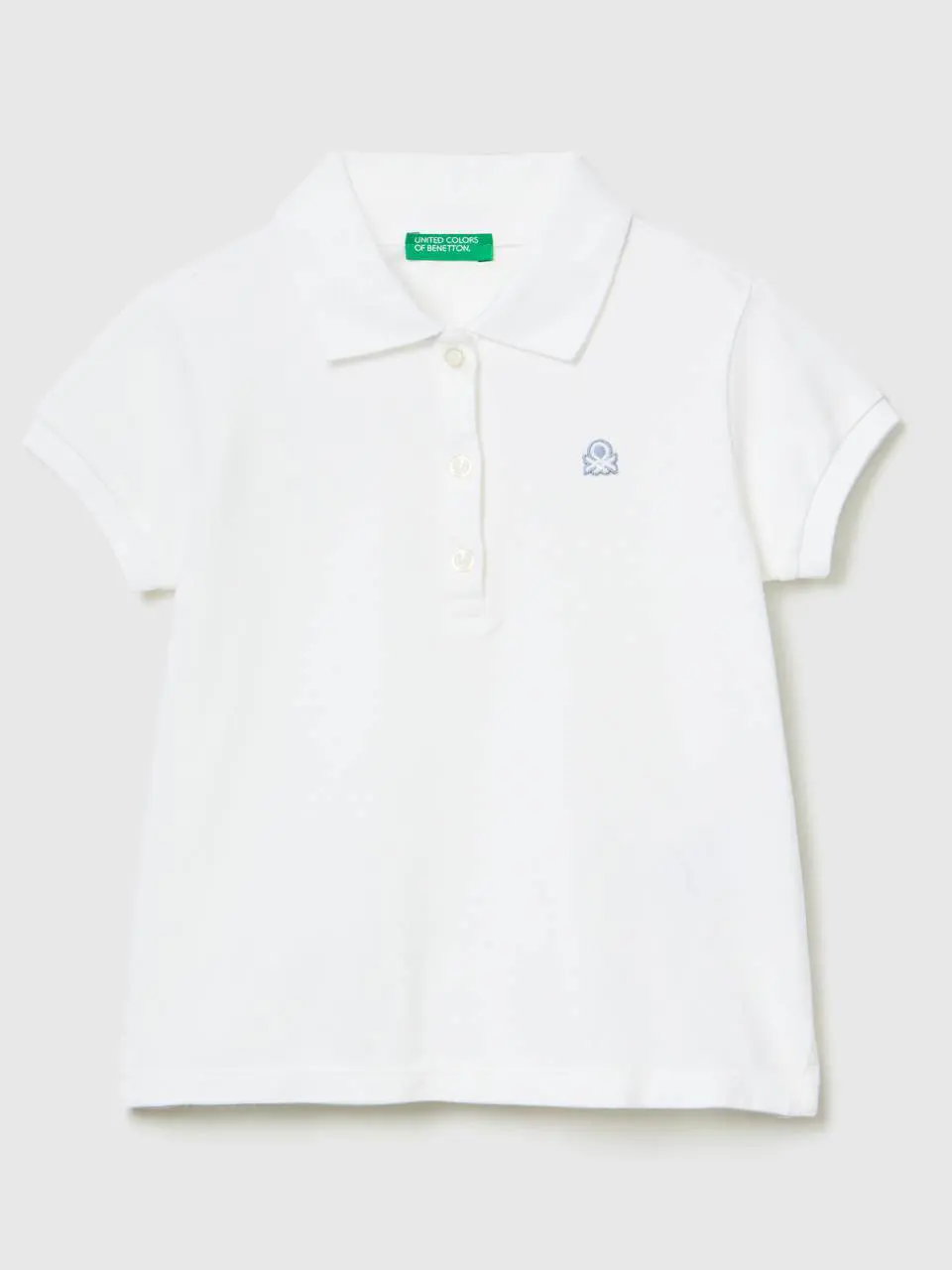 Benetton regular fit polo in organic cotton. 1