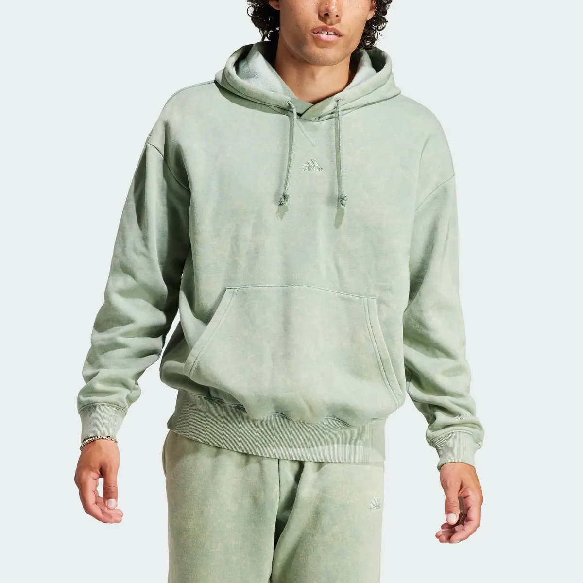 Adidas ALL SZN Garment-Wash Hoodie. 1