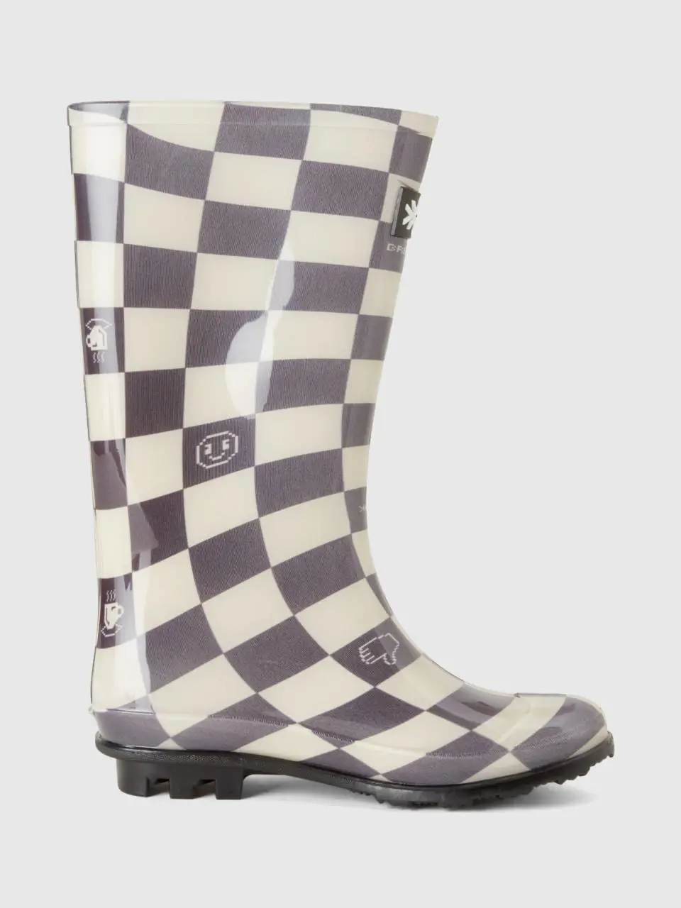 Benetton patterned rainboots. 1