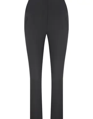 Pocket Zipper Detail Black Trousers - 2 / BLACK