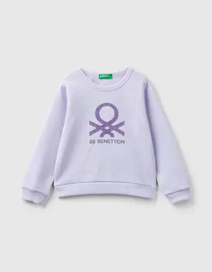 100% organic cotton sweatshirt with logo
