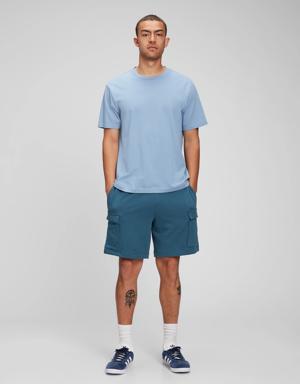 French Terry Cargo Sweat Shorts blue