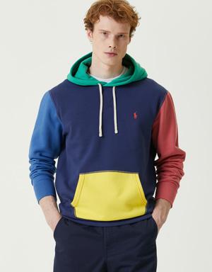 Colorblocked Kapüşonlu Sweatshirt