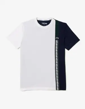 Lacoste T-shirt da tennis regular fit in tessuto riciclato