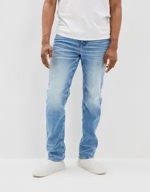 AirFlex+ Distressed Relaxed Straight Jean