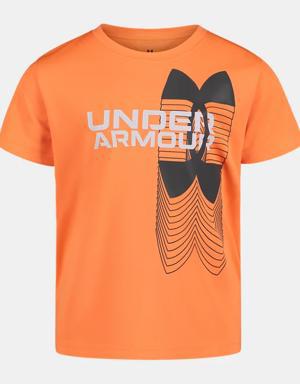 Little Boys' UA Split Logo Hybrid Short Sleeve