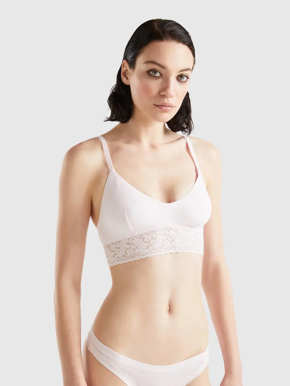 Benetton bralette in super stretch organic cotton. 1